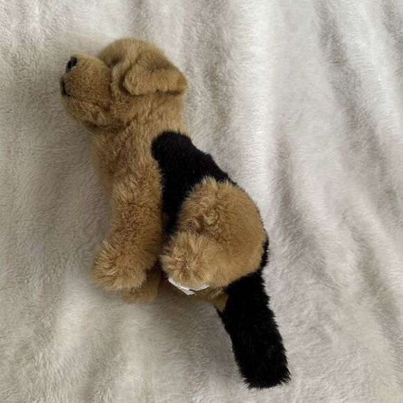 E & J Prima Classic Two German Shepherd Puppies Plush Realistic 8” Stuffed Dog - Picture 2 of 7